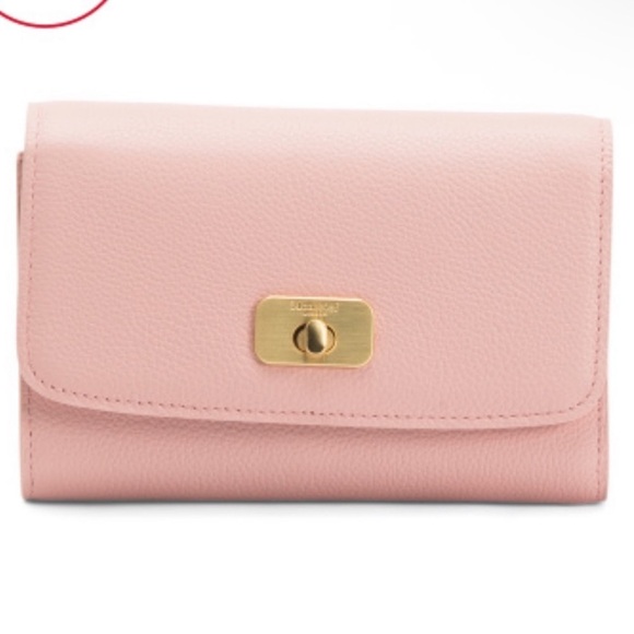 MONCRIEF LONDON BALLET PINK WALLET! LEATHER!!! NWT - Picture 1 of 7